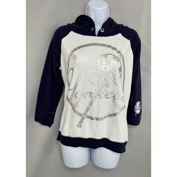 Victoria's Secret PINK New York Yankees Hoodie Sz Medium - Picture 1 of 11